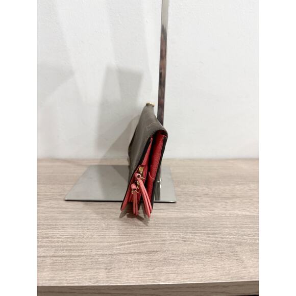 Louis Vuitton Monogram Logo Large Zip Up Flap Continental Wallet Brown/Pink - Picture 3 of 10